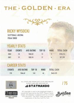 2022 Brixton Golden Era - Red #64 Ricky Wysocki Back
